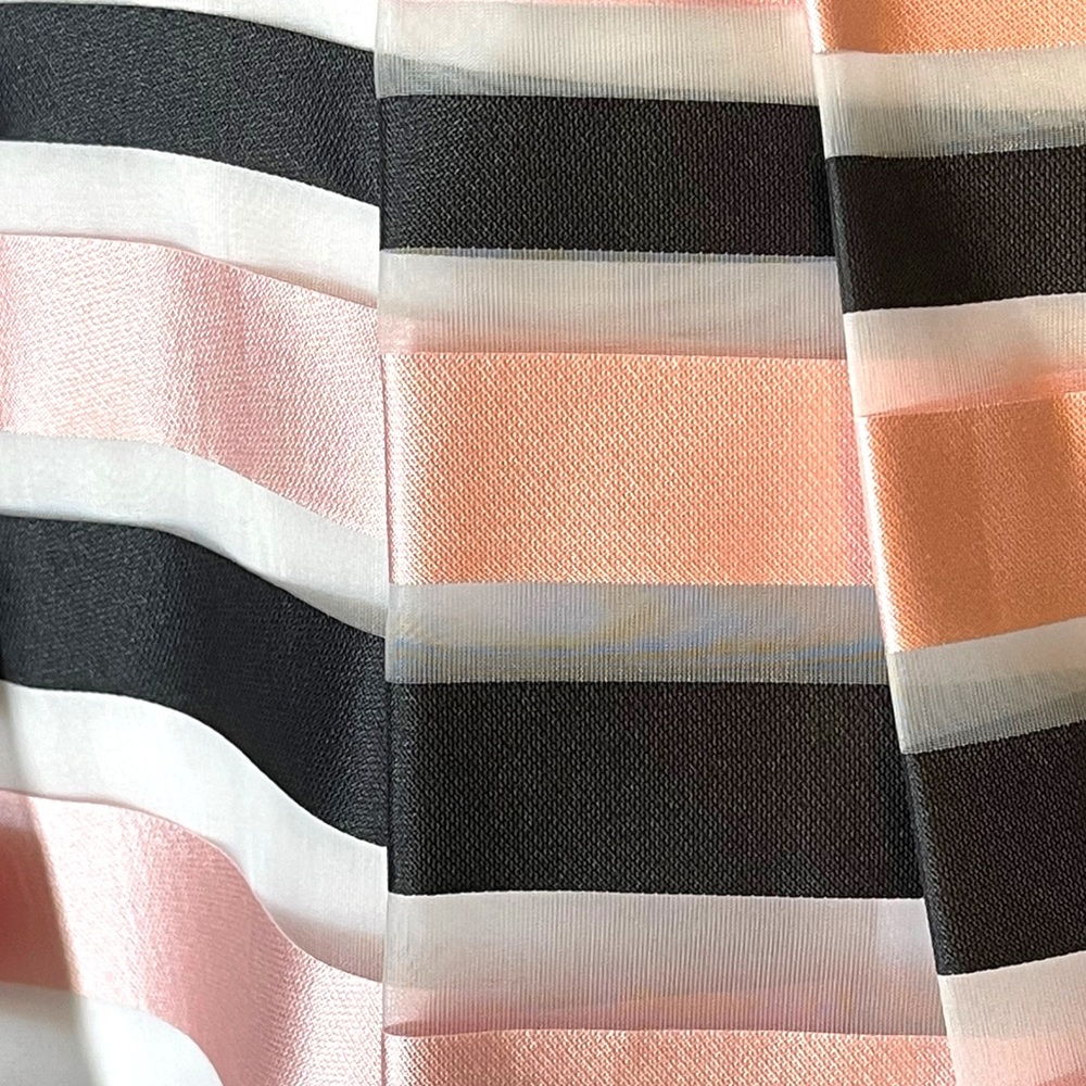Pink Tartan Satin Stripe Full Skirt - Picture 7 of 13